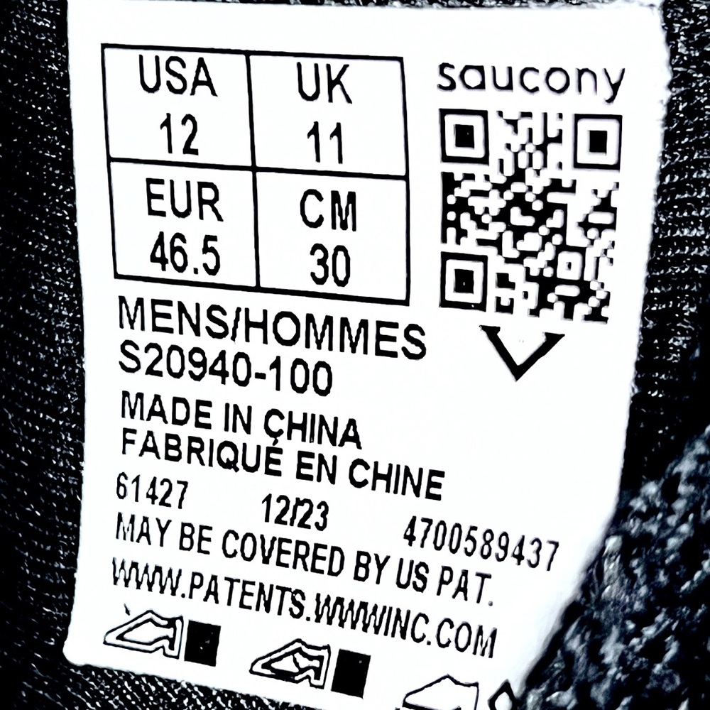 Saucony Endorphin Speed 4 Men’s Marathon Running Plated Shoes Black White - 12 - Picture 6 of 6